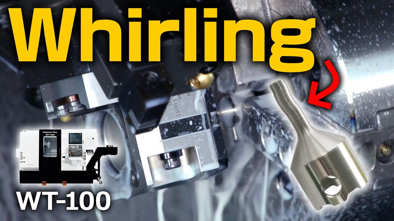 Complex Medical Parts Machined on a Compact Multitasking CNC Lathe with Whirling
