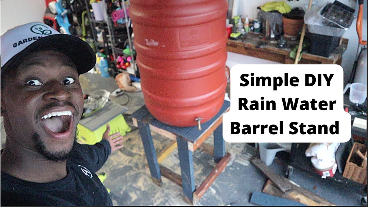How to Build DIY Rain Barrel Stand