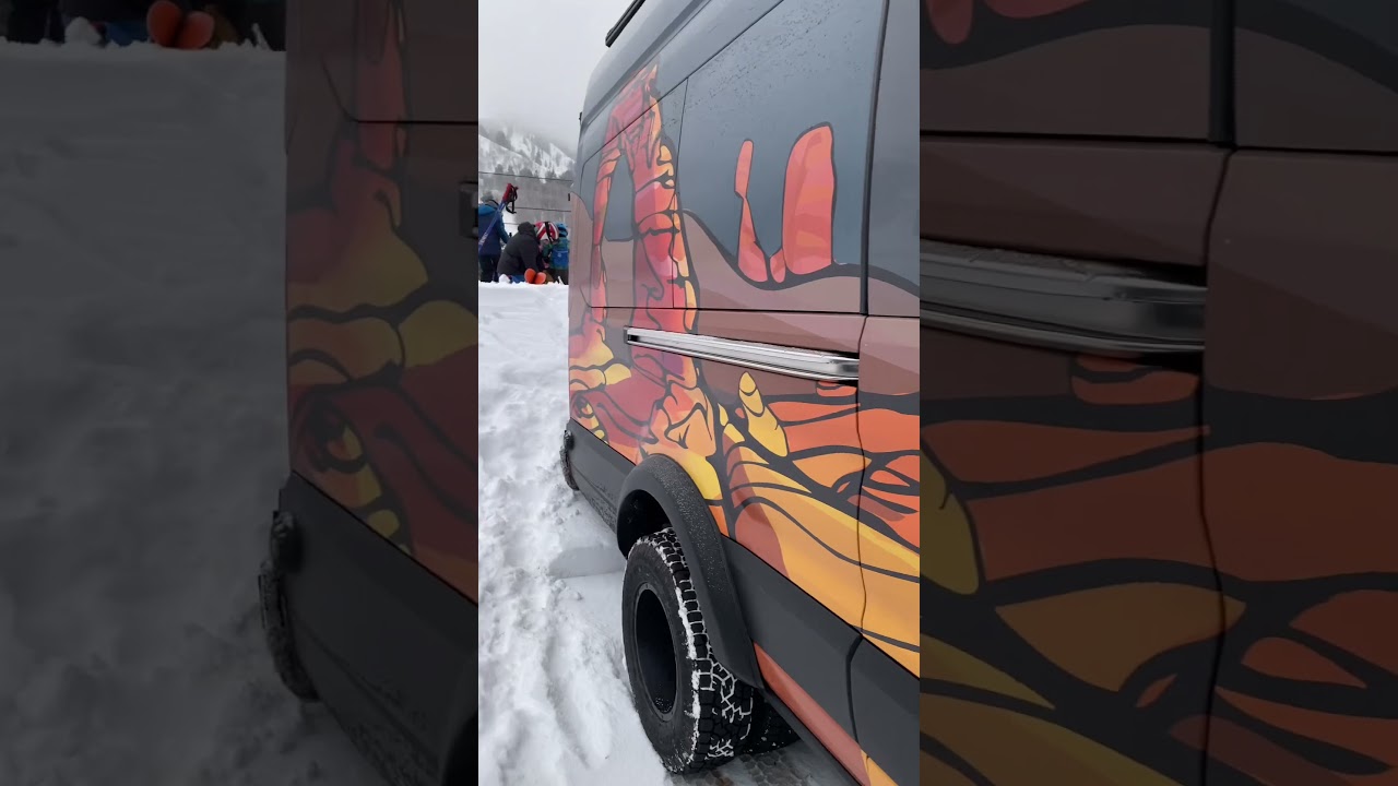 Skiing with an Adventure Van! #vanlife #skifamily #adventurefam #skiing