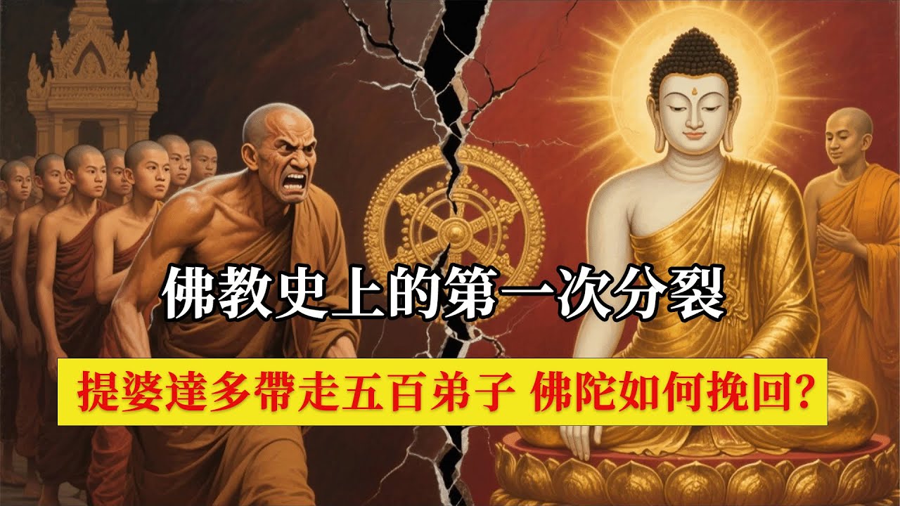 【提婆達多真實傳】第三集：破和合僧，佛教史上第一次分裂，提婆達多帶走五百弟子，佛陀如何挽回？