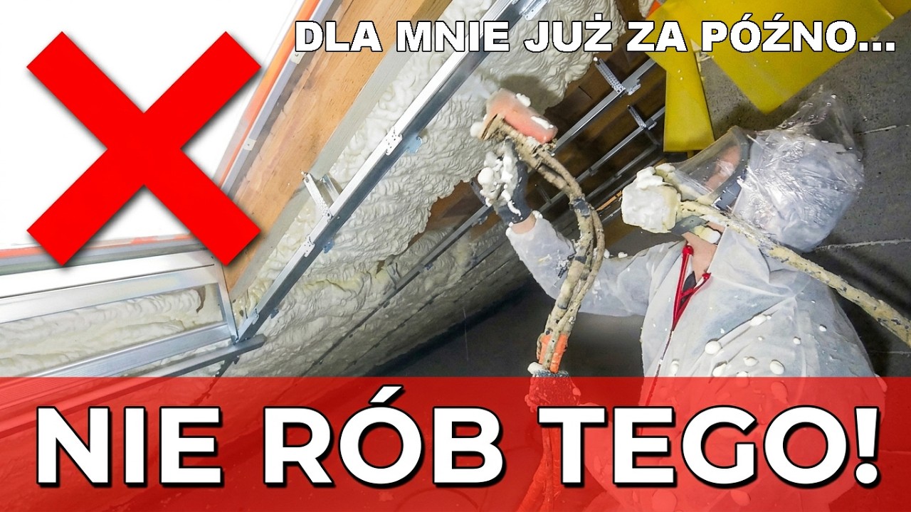 Изоляция чердака пеной. Не делай моих ошибок! #DomZa100 #108