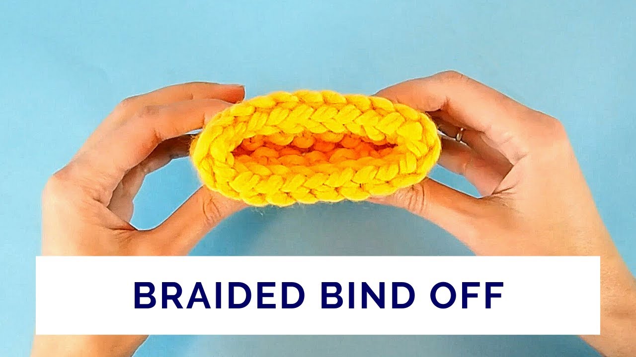 Braided Bind Off Worked Flat and in the Round