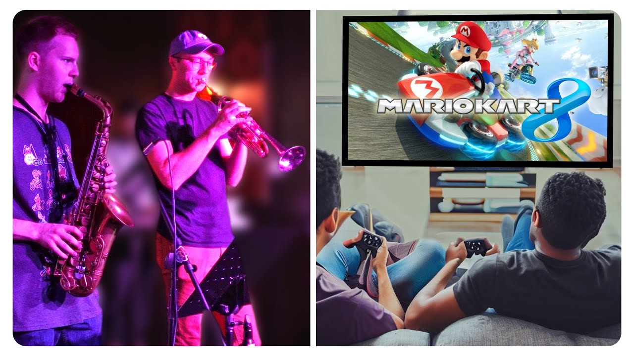 Playing live music for a Mario Kart tournament (gig vlog)