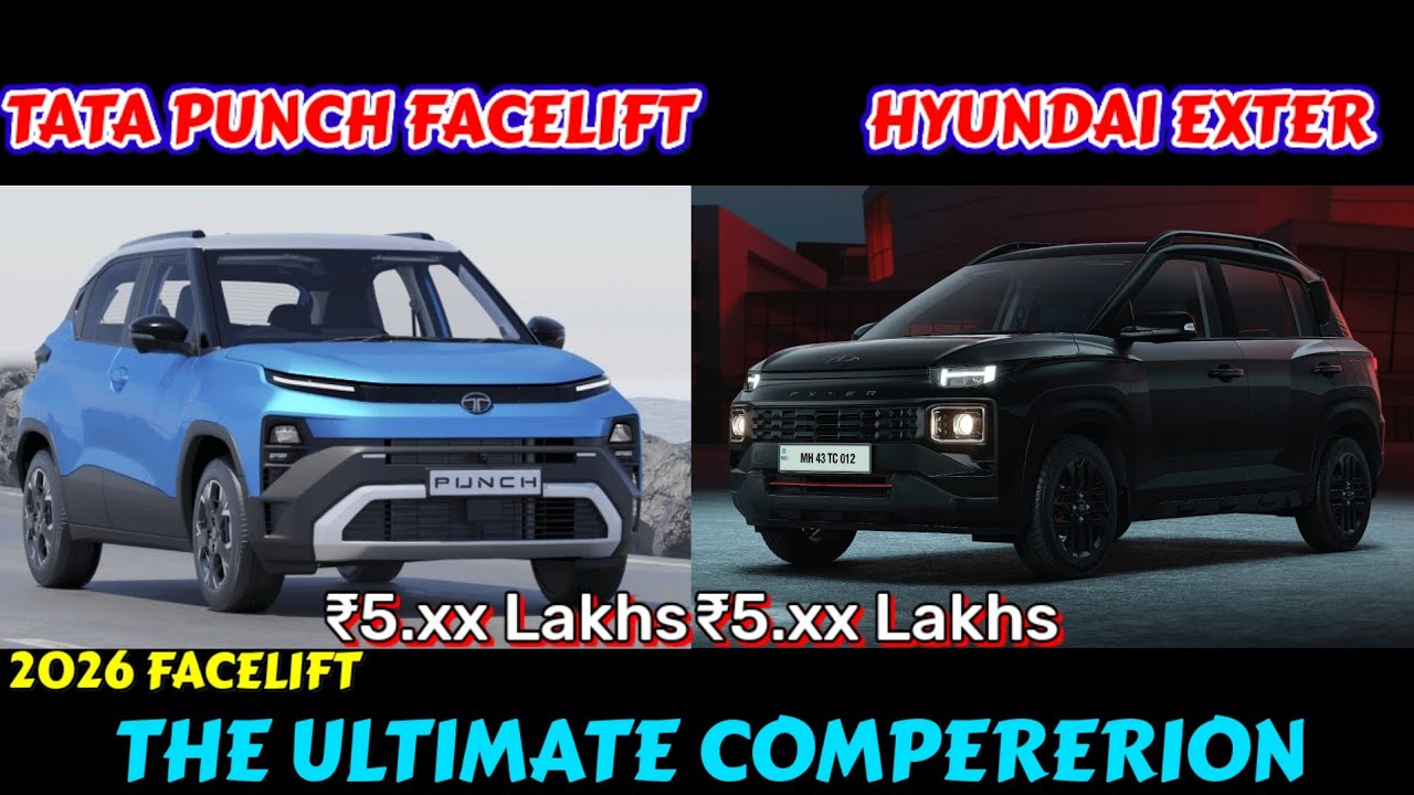 "Battle of the Compact Titans: Tata Punch Facelift vs Hyundai Exter – Which One Reigns Supreme?"| CM