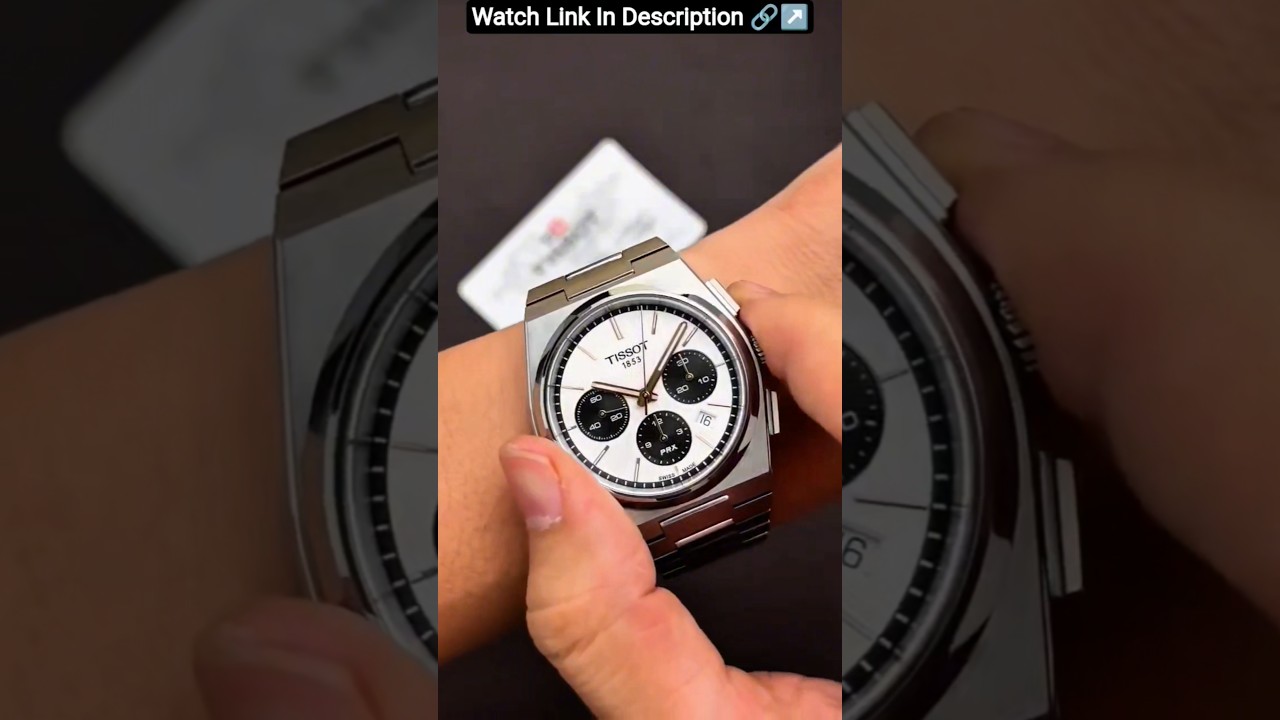 Tissot PRX Chronograph White Panda Dial Luxurious Men's Watch #luxurywatchesformen #tissot