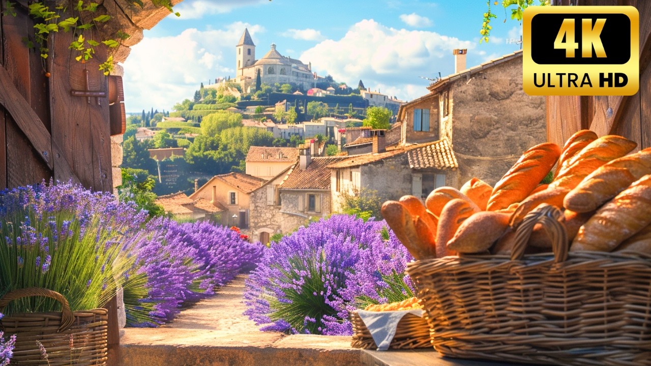 Lacoste: a fairytale village in France | Walking tour 4k