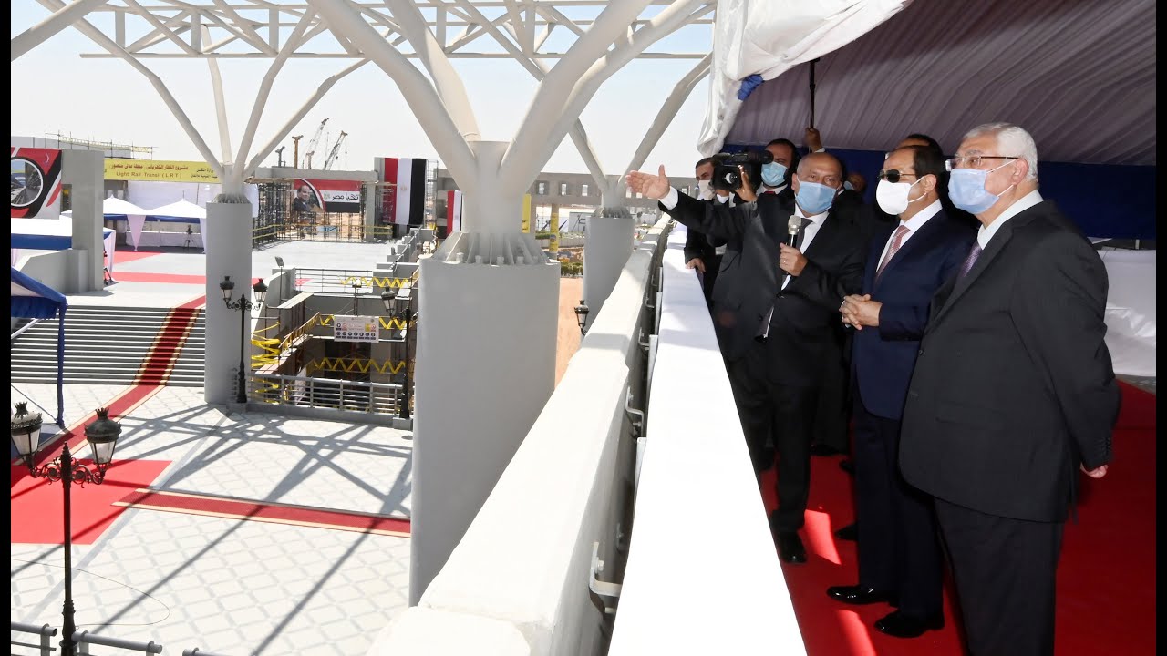 الرئيس عبد الفتاح السيسي يفتتح المرحلة الرابعة للخط الثالث لمترو الانفاق