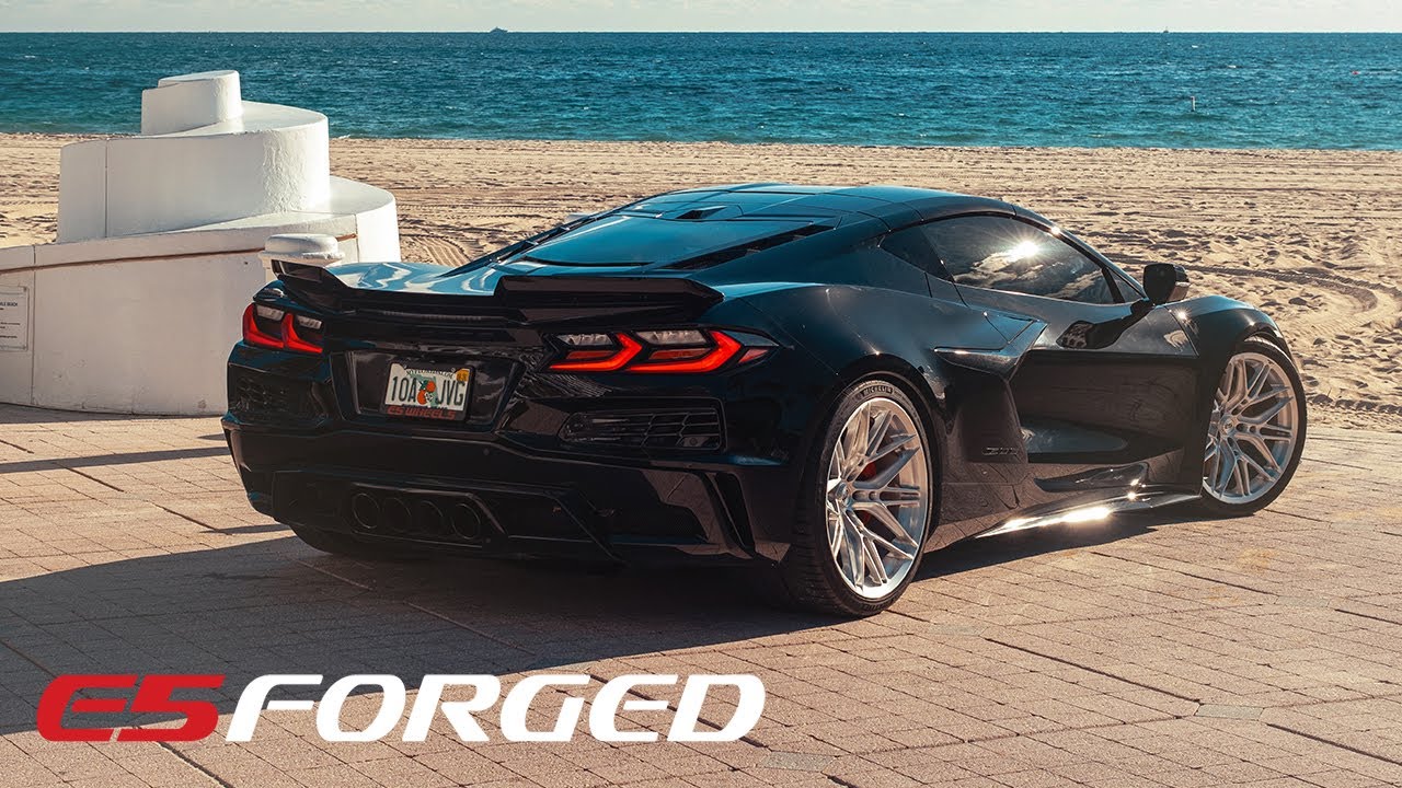 Our ALL-NEW E5 Forged Sonoma on a C8 Corvette Z06 | E5 Wheels #madeinusa