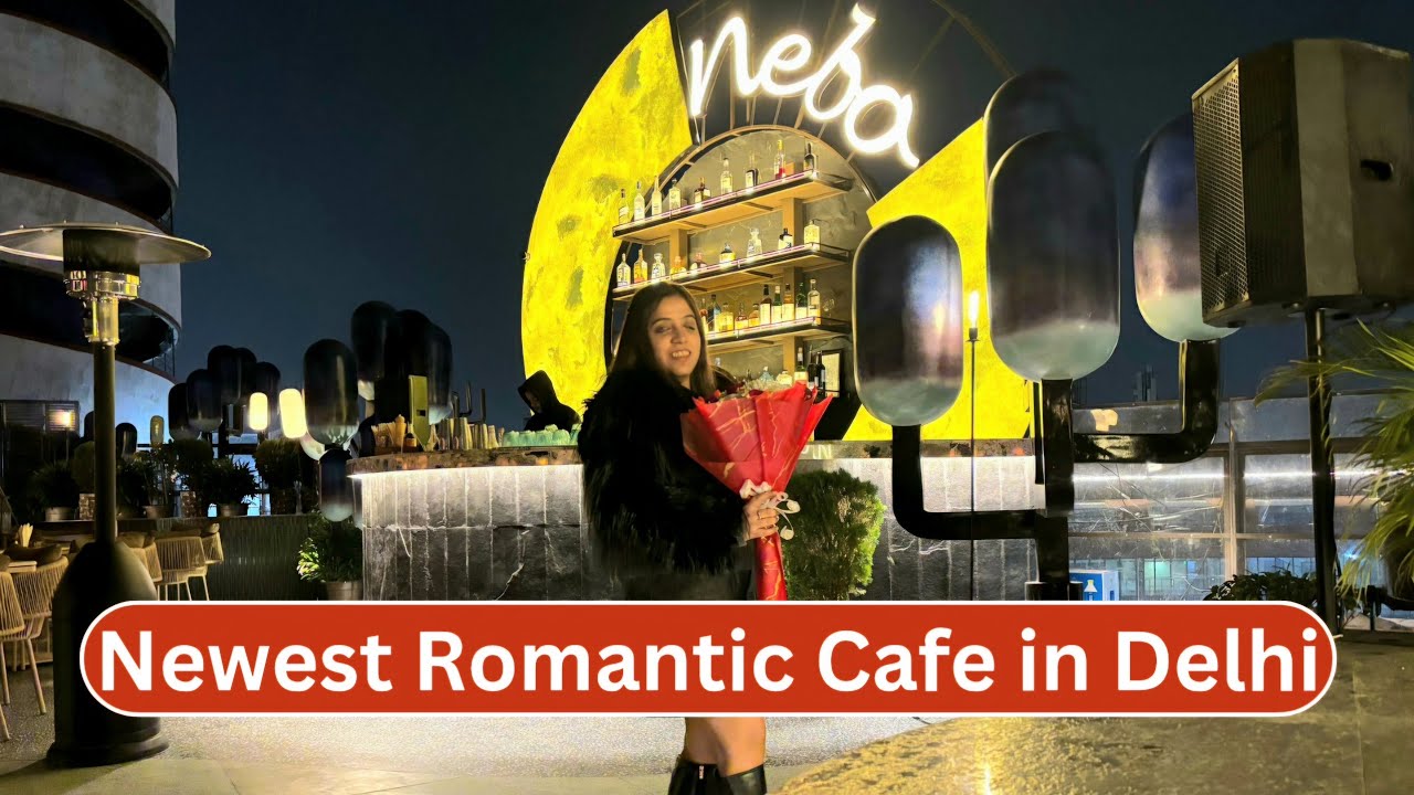 Newest Romantic Cafe in Delhi|Rooftop cafe in Delhi|Best Place for Valentine&rsquo;s Day|Nebo Ansal Plaza