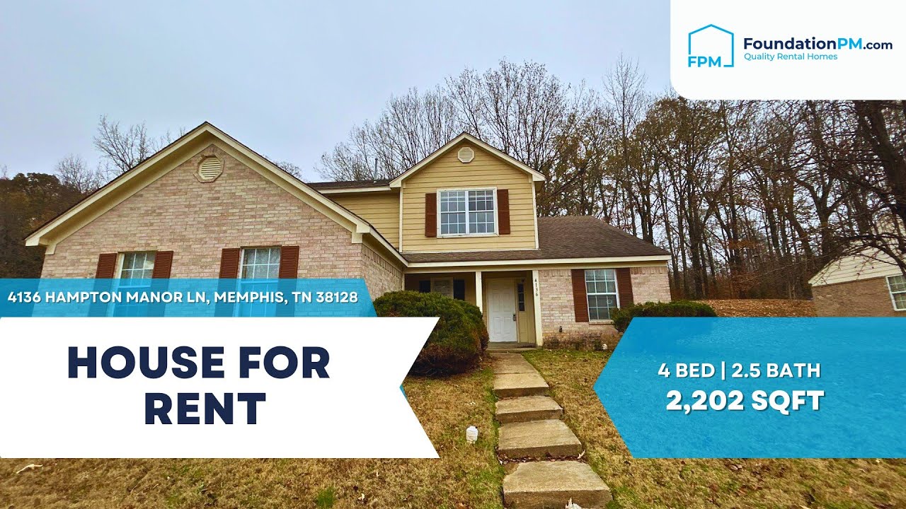 ✨ Renovated Home, Zero Deposit | 4136 Hampton Manor Ln, Memphis, TN | FoundationPM.com