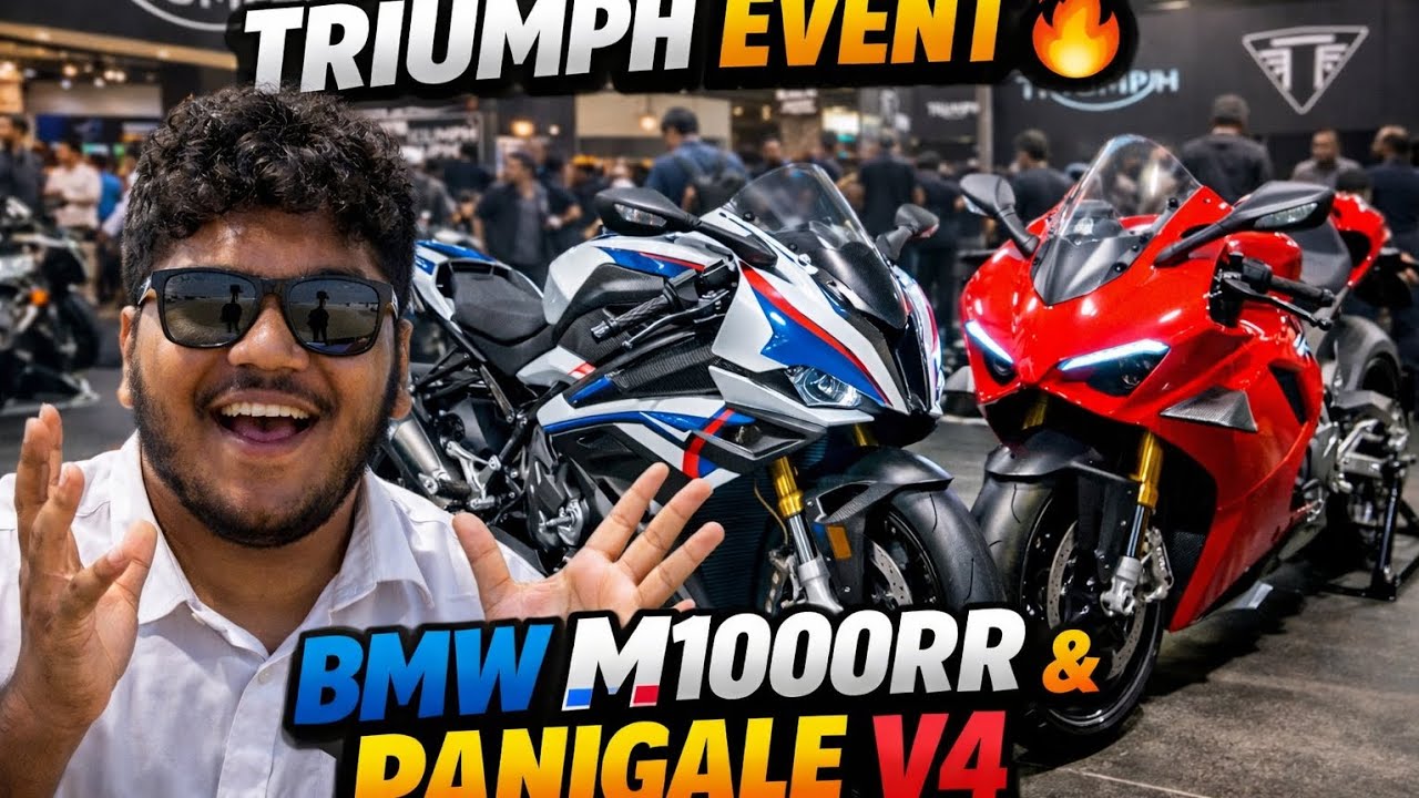 Superbike Heaven at Triumph Event 😍 BMW M1000RR & Panigale V4! 