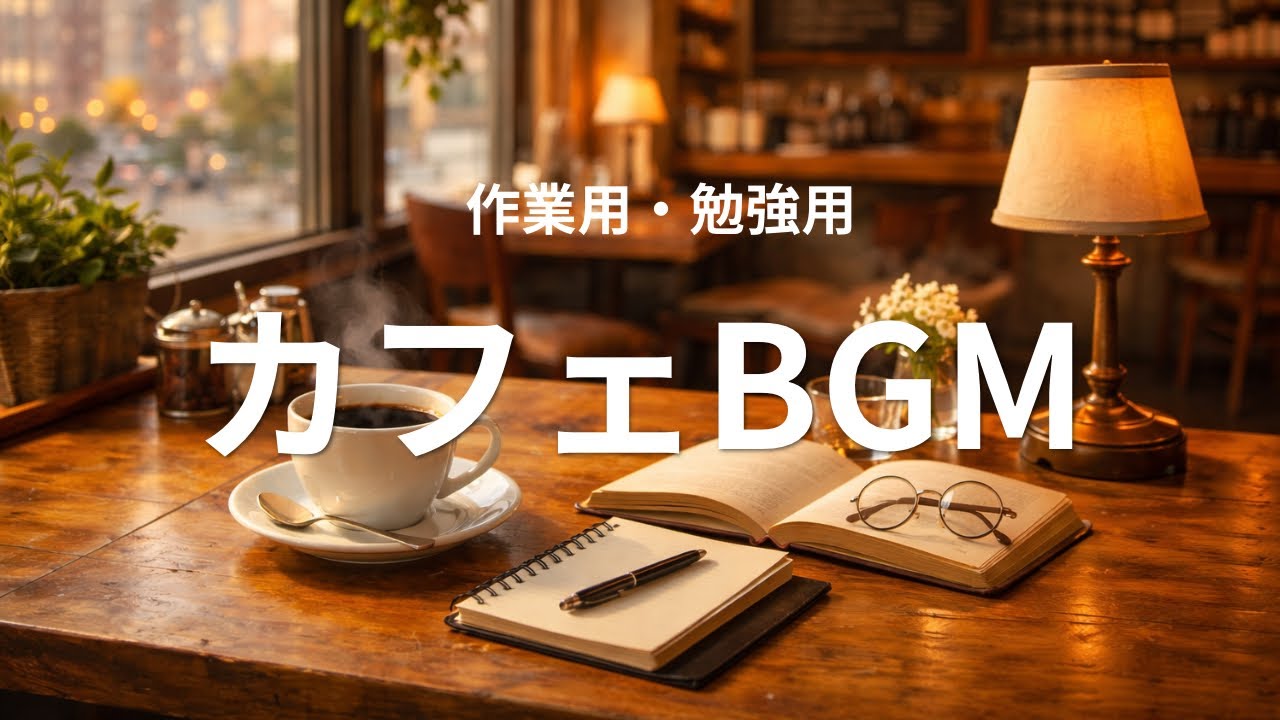 静かなカフェBGM｜作業・勉強・読書・集中