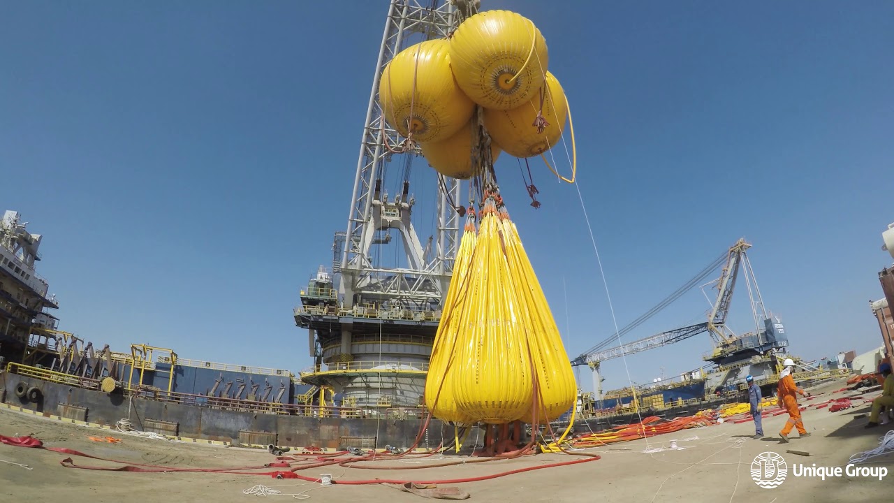 The world's LARGEST water bag load test without spreader beams