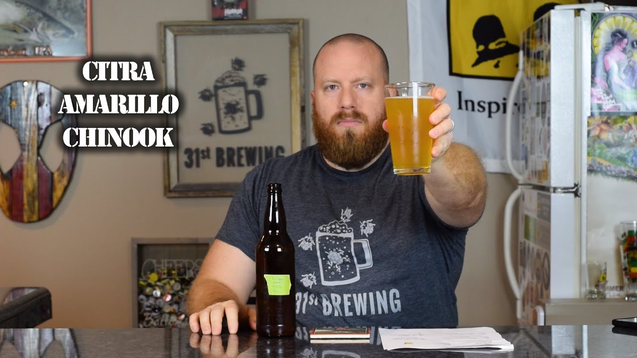 Homebrewing IPA Citra, Amarillo, and Chinook All Grain Tasting 1