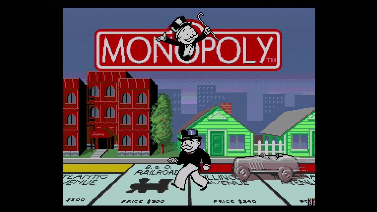 Monopoly (Genesis / Mega Drive) - 8 Computer Players-Only Match