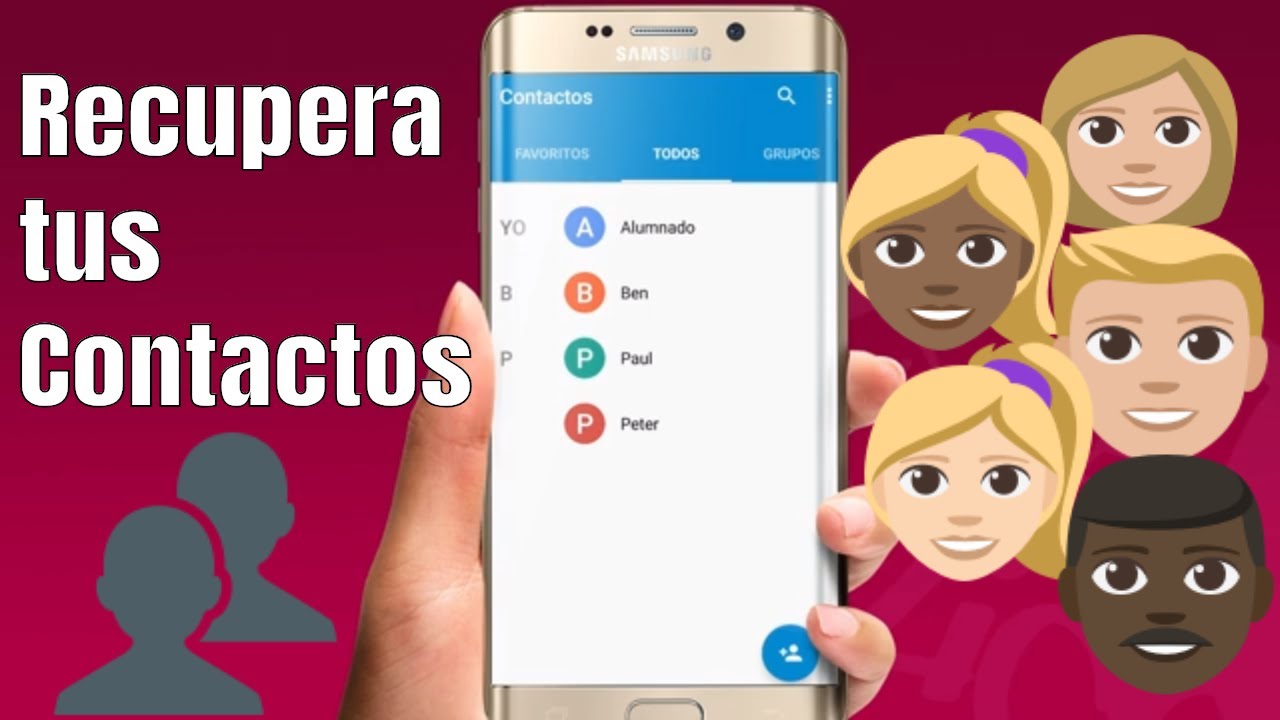👩&zwj;👩&zwj;👦&zwj;👦 C&oacute;mo recuperar la agenda de contactos Android en tu m&oacute;vil-celular F&Aacute;CIL Y RAPIDO m&eacute;todo 1/3