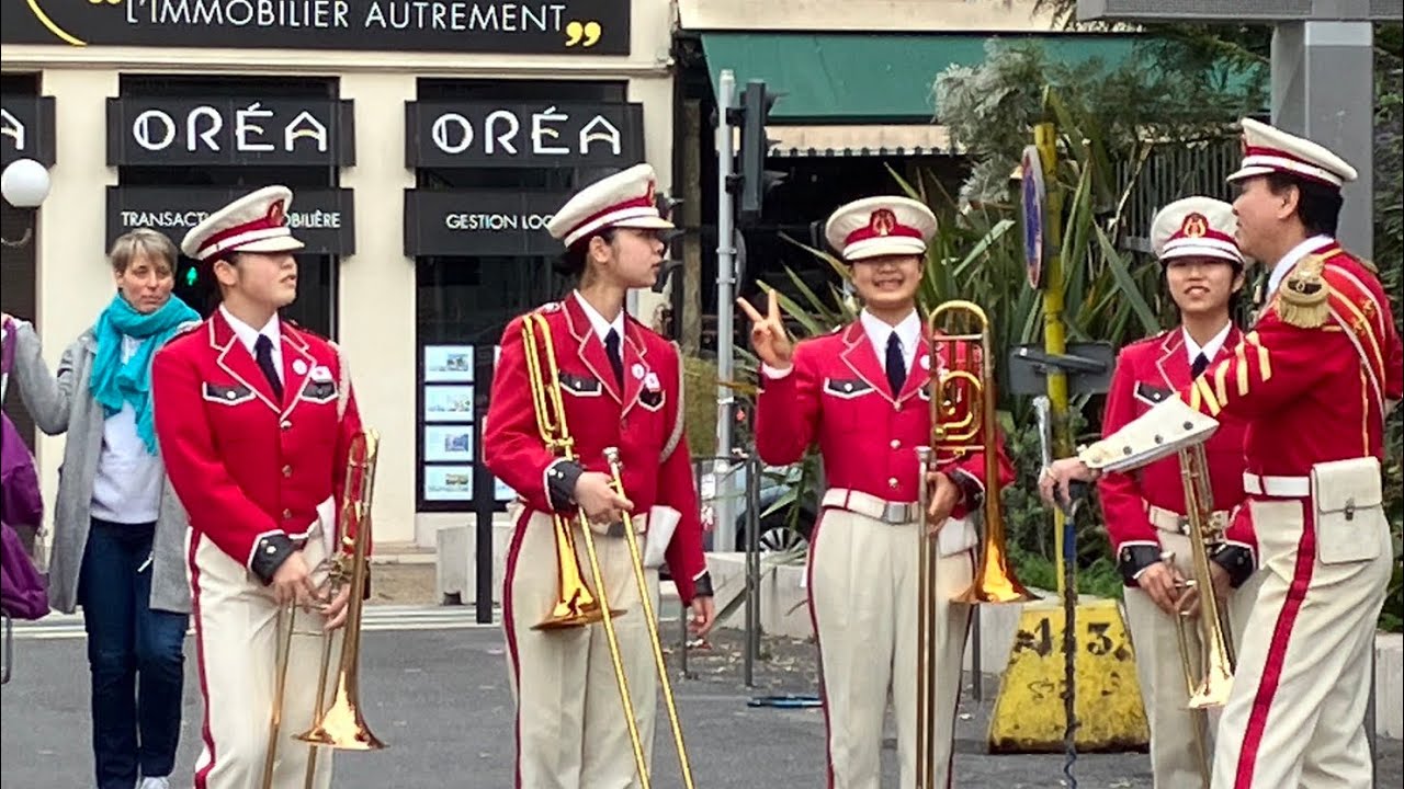 早稲田摂陵高校WINDBAND フランス ニースカーニバル(CARNIVAL DE NICE) ③ 2023.02.26
