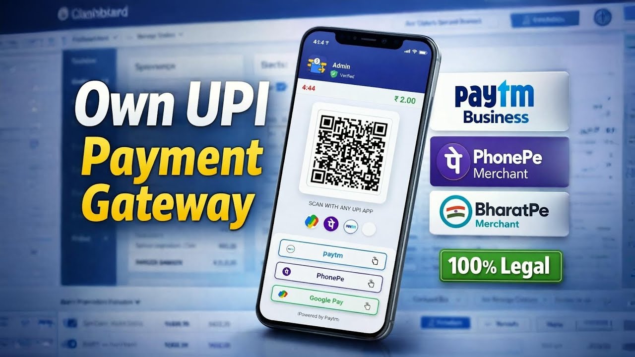 How To Make Own UPI Payment Gateway Website | UPI Payment Gateway Website Kaise Banaye