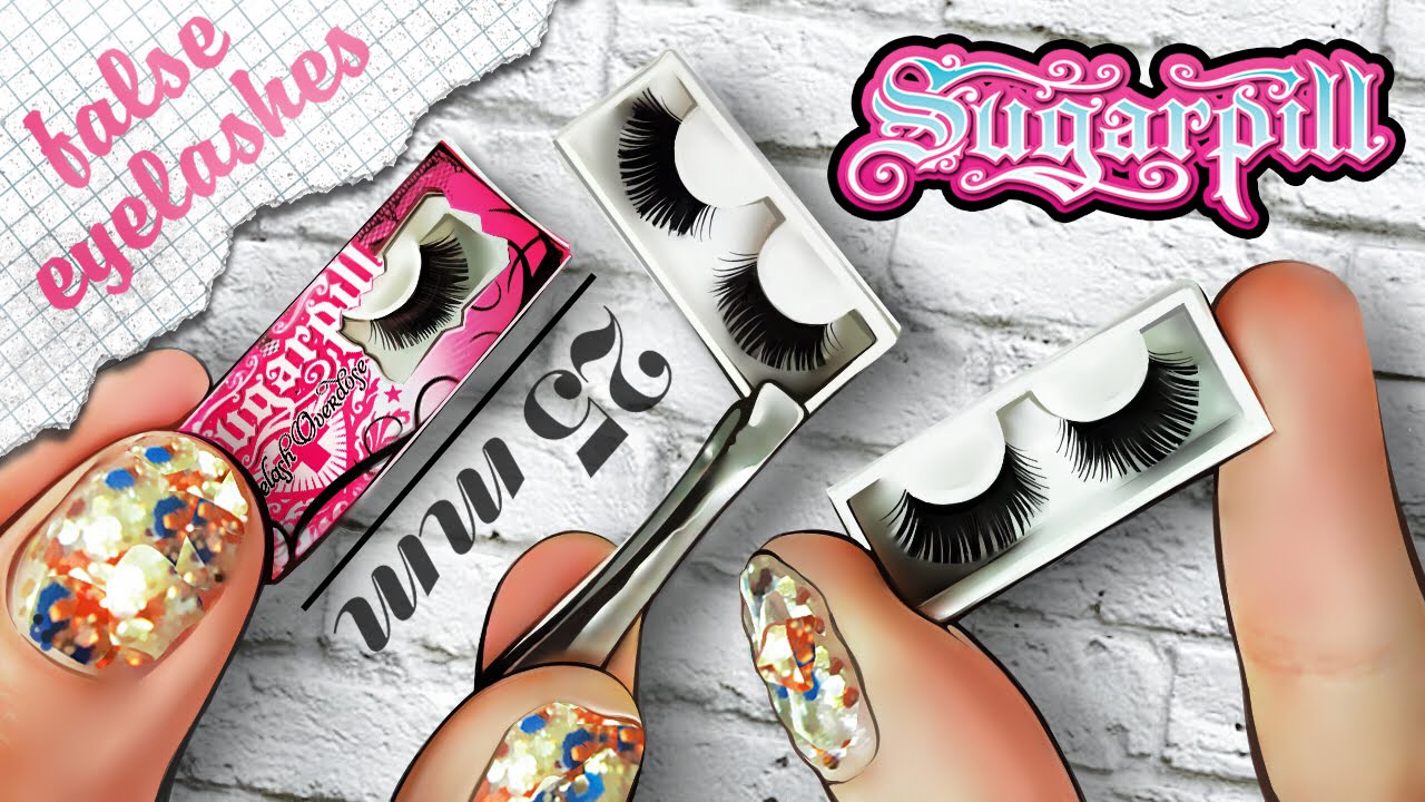 Realistic Miniature SUGARPILL Dreamy False Eyelashes Tutorial! | DollHouse DIY ♥