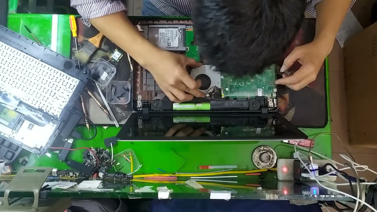 Asus x551- Sửa bản lề - thay linh kiện , vệ sinh laptop