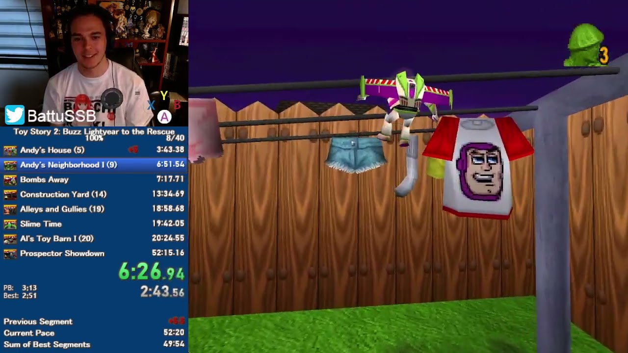 Toy Story 2 - 100% (PC) Speedrun in 52:00