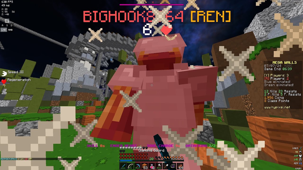CHEATING RENEGADE DESTROYED (Enderman) | Mega Walls