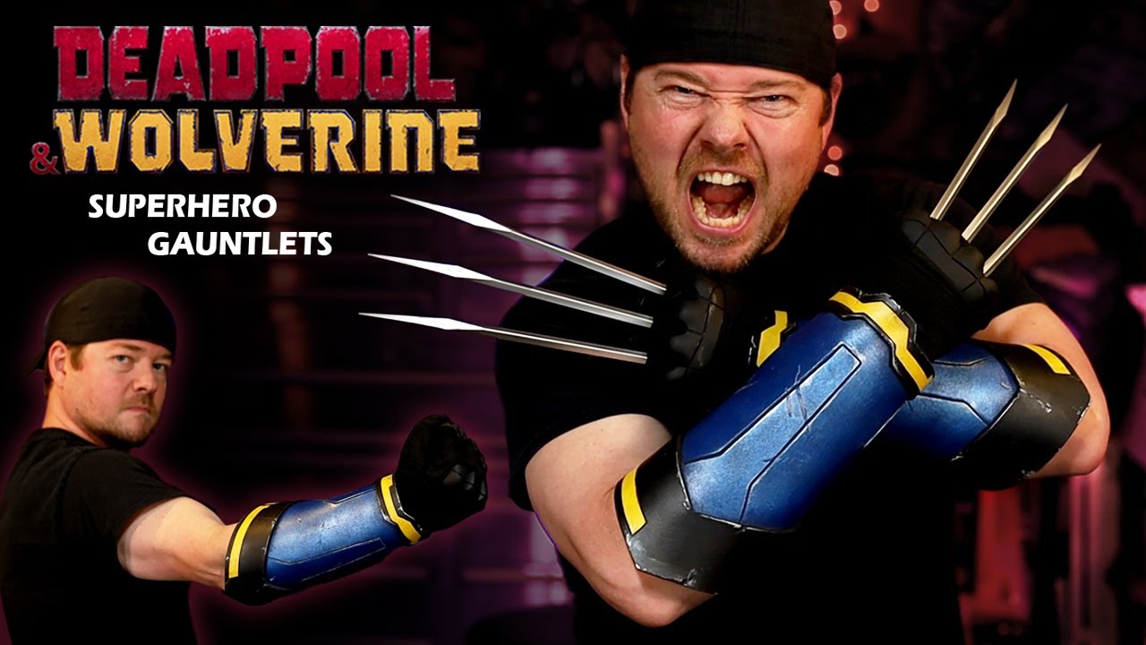 How to Make Superhero Gauntlets - Wolverine Cosplay Armor - Free Foam Templates - Deadpool 3