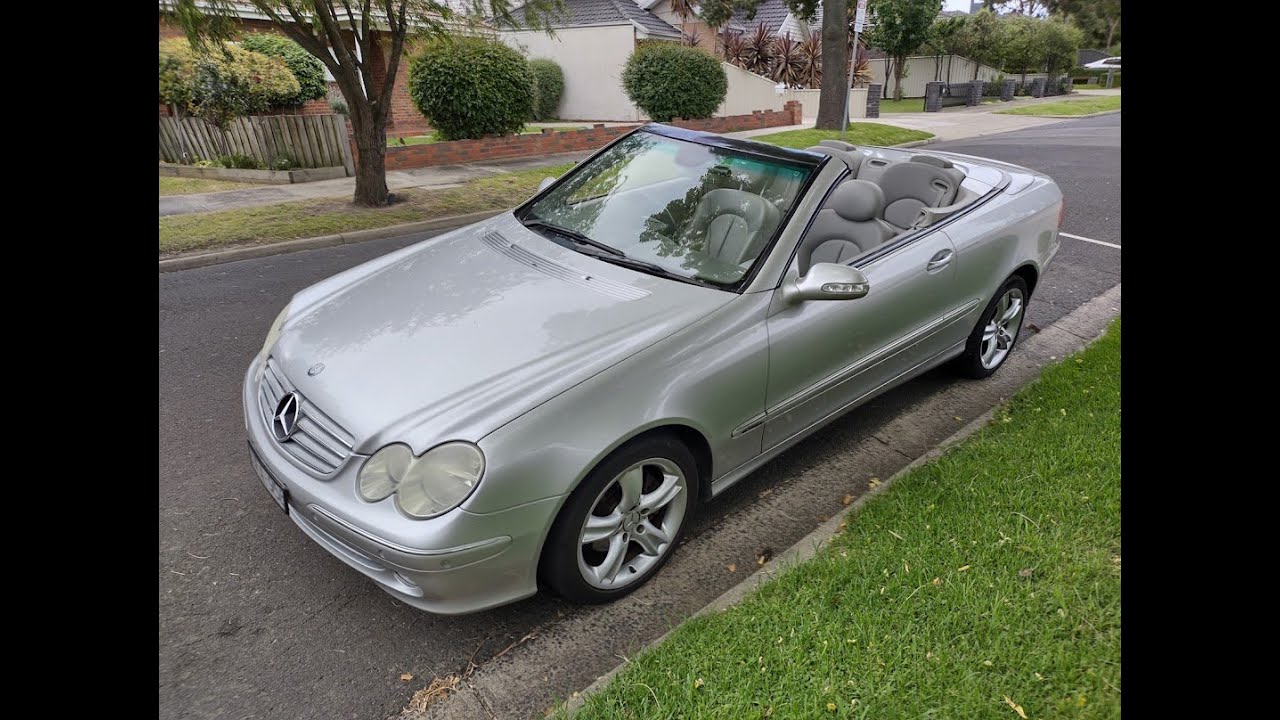 New project car - 2004 Mercedes Benz CLK320 cabriolet convertible bought sight unseen! Walkaround