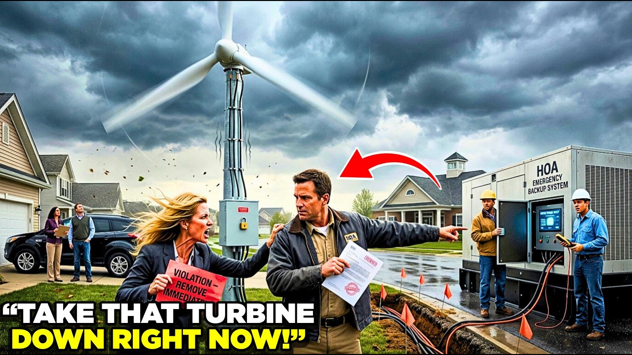 HOA Demanded I Remove My Wind Turbine Didn’t Realize I Power Their Emergency Backup Generator
