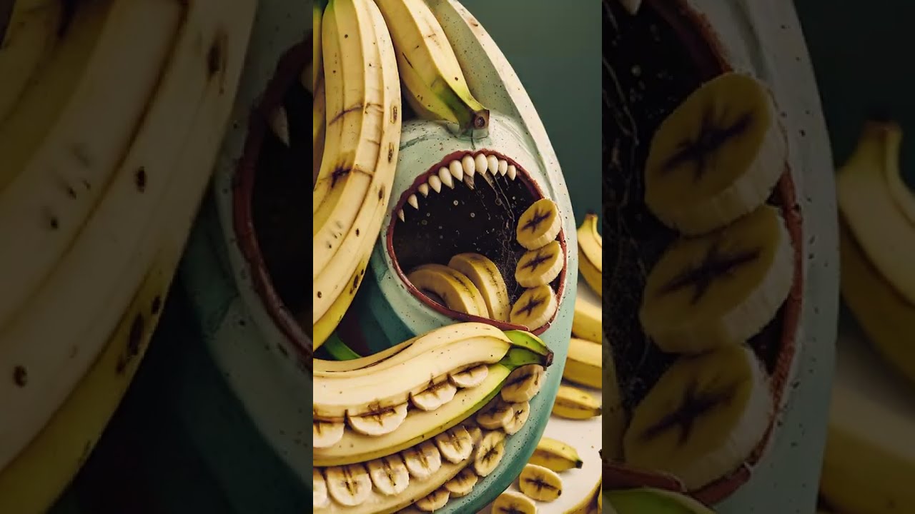 Banana Breath 🍌#shorts #fruit #face