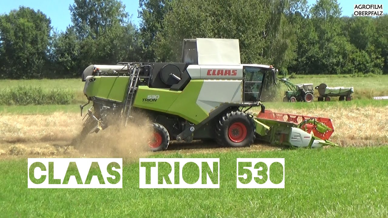 Trion auf Getreidejagd - Dreschen mit Claas Trion 530 - SOUND - Lohnunternehmen Traurig