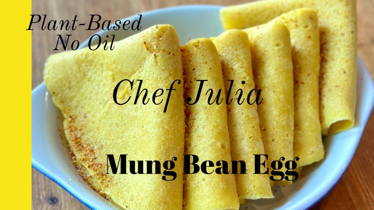Mung Bean Egg |chef julia| wholefoodplantbased| breakfastsandwich| delicious