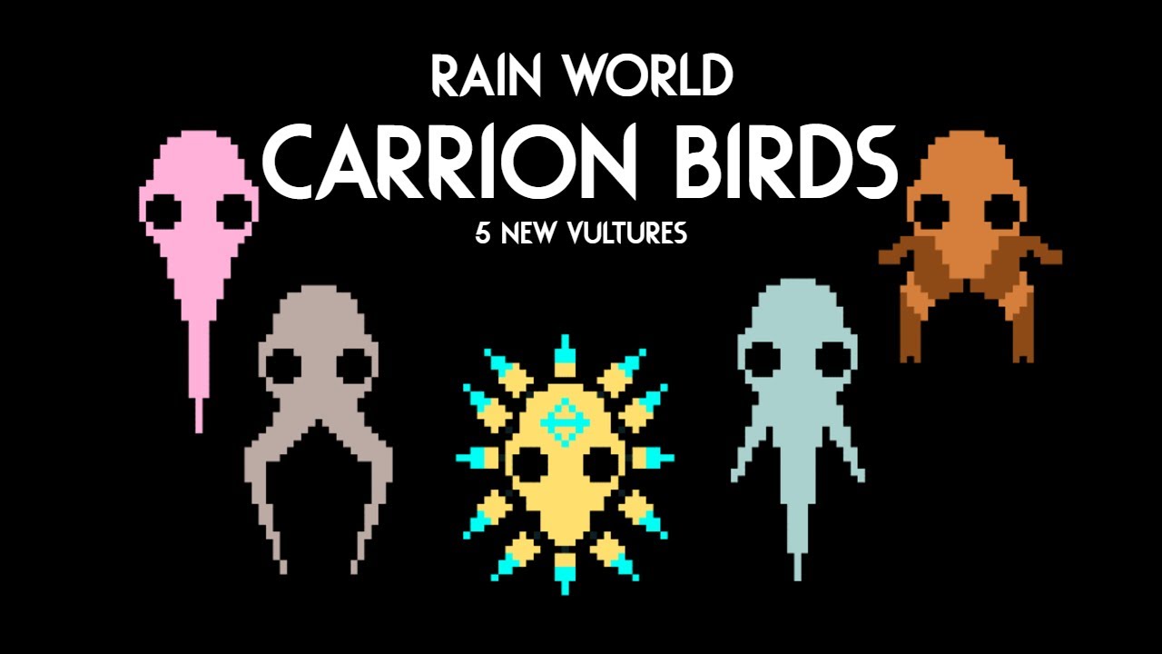 Rain World: Carrion Birds -  A creature concept with 5 new Vultures
