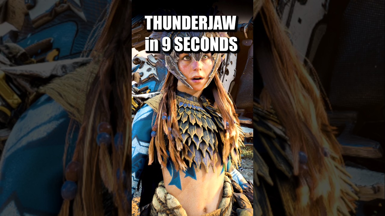 Horizon Thunderjaw Destroyed in just 9 seconds on Ultra hard mode NG+