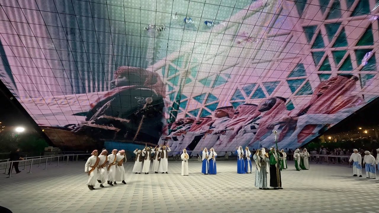 Expo 2020 Dubai - Saudi Arabia Pavilion folk dance performance