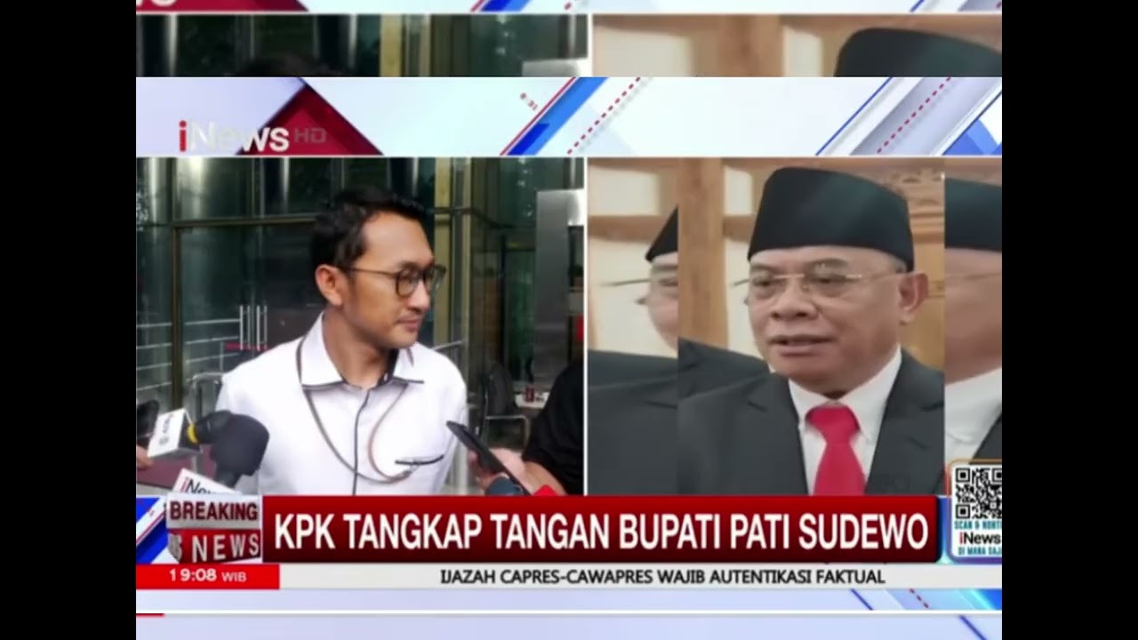Bupati Pati Sudewo Kena Operasi Tangkap Tangan (OTT)?? Begini Penjelasan Jubir KPK
