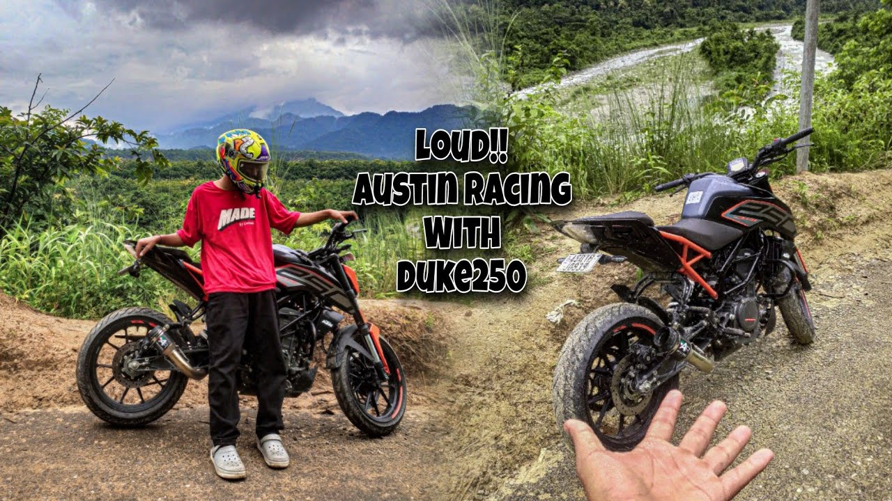 Loudest KTM Duke250 With Full System Austin Racing Exhaust | Thandai boro