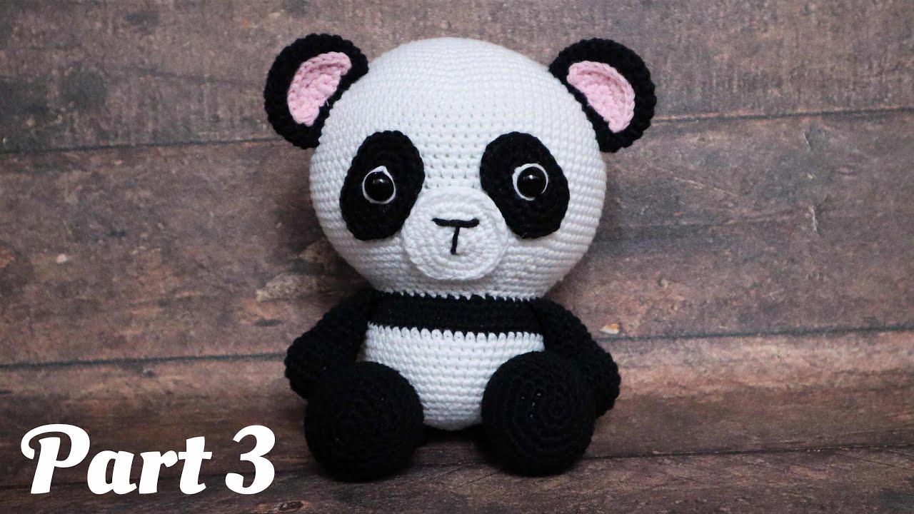 PANDA | BIG VERSION | PART 3 | HOW TO CROCHET AMIGURUMI