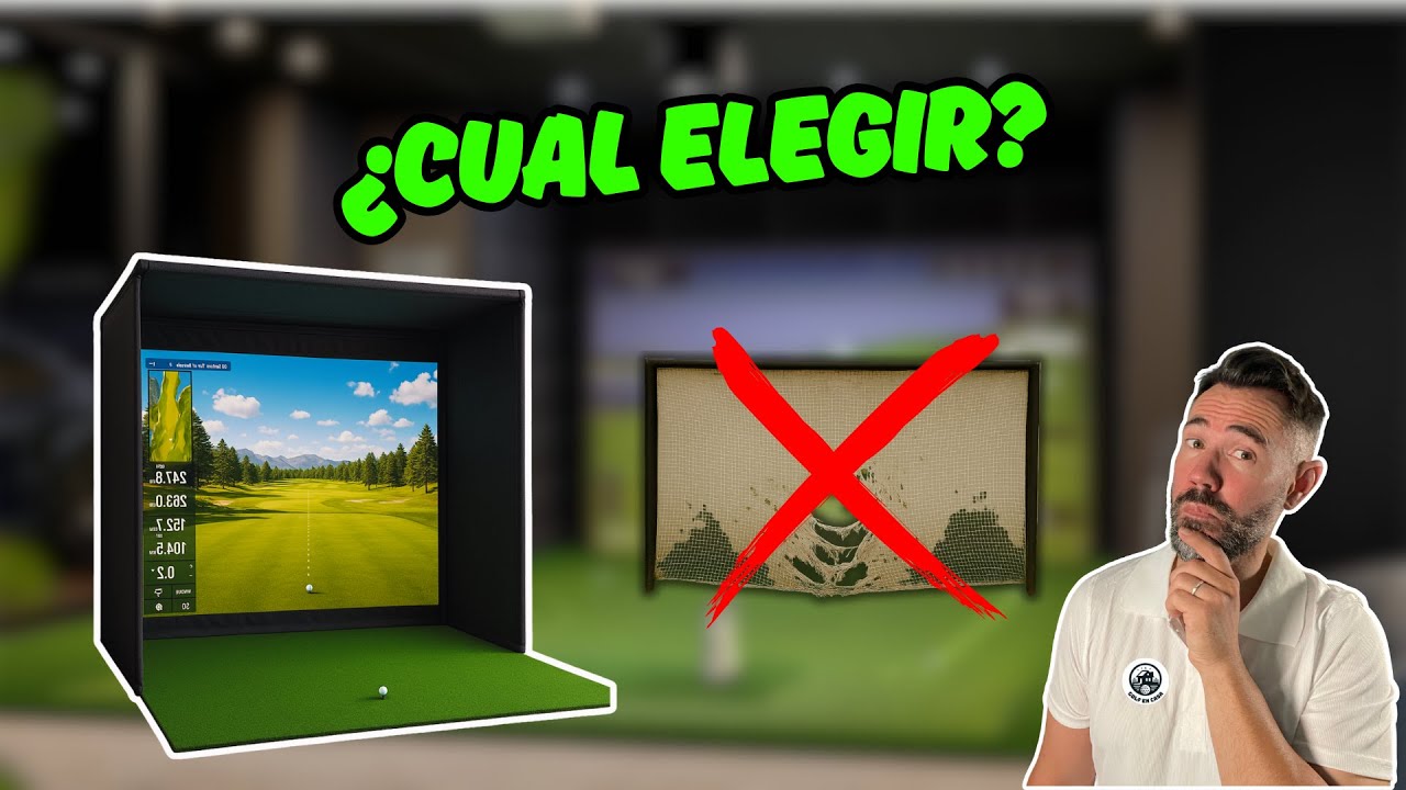 Pantallas de SIMULADORES de GOLF: Guía DEFINITIVA para ELEGIR la MEJOR (2025)