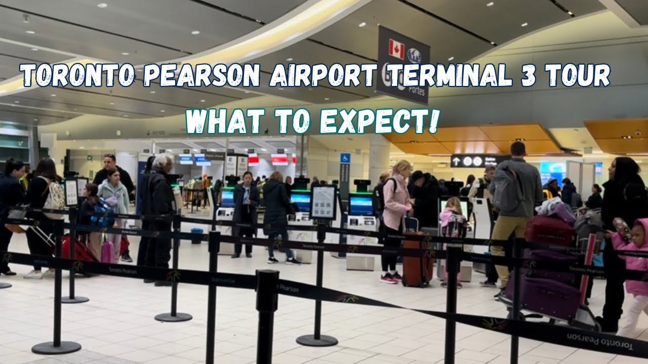 Toronto Pearson Airport Terminal 3 Station Tour | January, 2025 | Sheraton Gateway Hotel Station