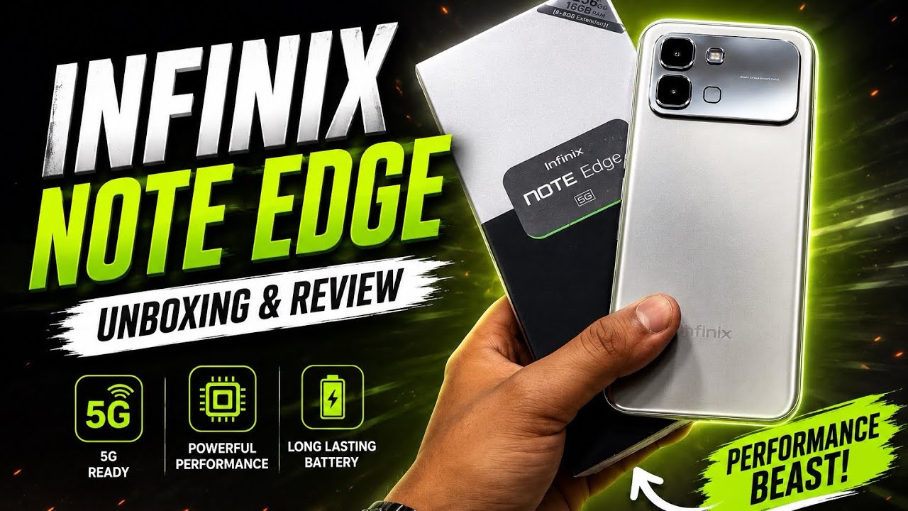  Infinix Note Edge Full Review | Slim Design, Big Battery & 5G Performance!