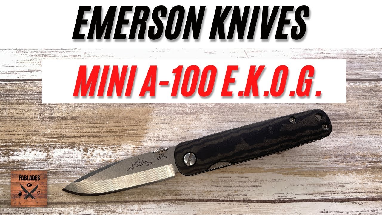 Emerson Knives Mini A-100 E.K.O.G. Pocketknife. Fablades Full Review
