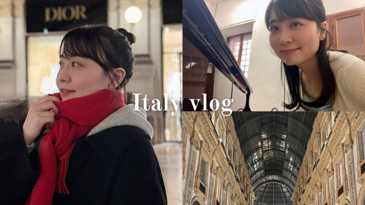 VLOG | 一時帰国とイタリアでのコンクール 🇮🇹 コンクール前の練習 | ガルダ湖の街ラツィーゼ | おいしい食事と散歩🍝☀️ | ヴェローナ、ミラノ、ミュンヘンへの旅