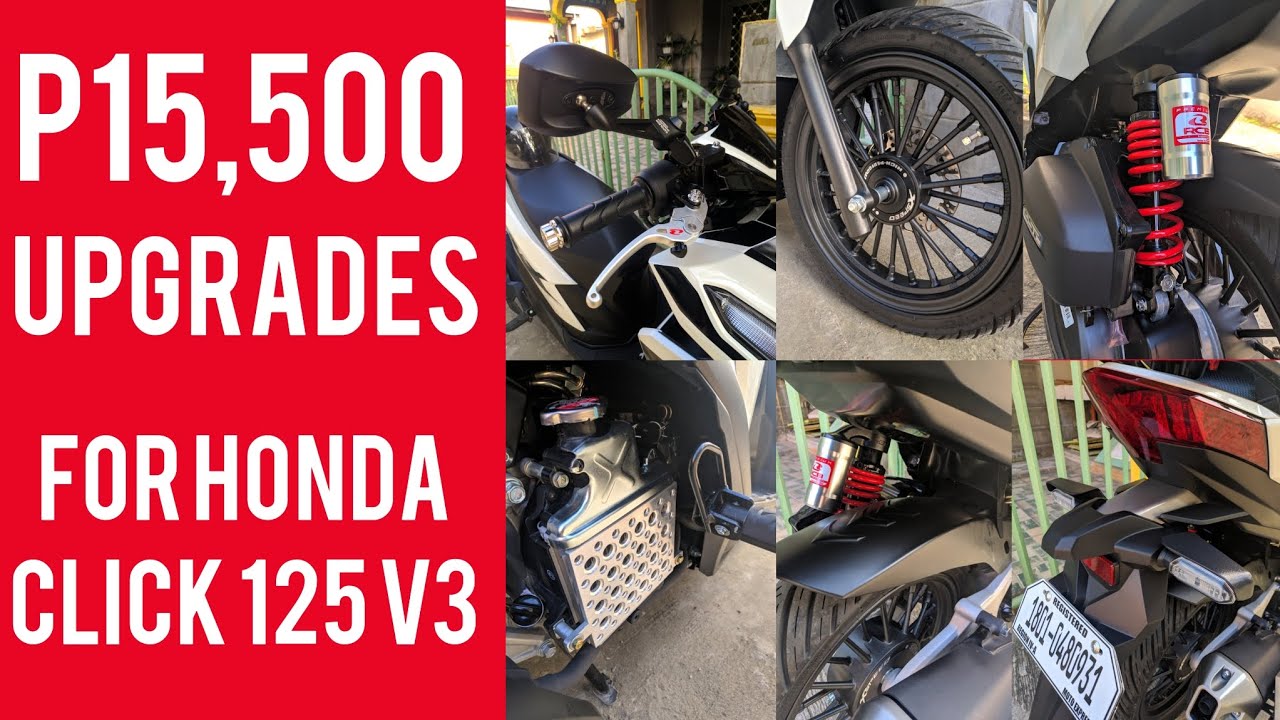 Honda Click 125 2023 Best Setup Upgrades worth 15,500 pesos Sulit ba?