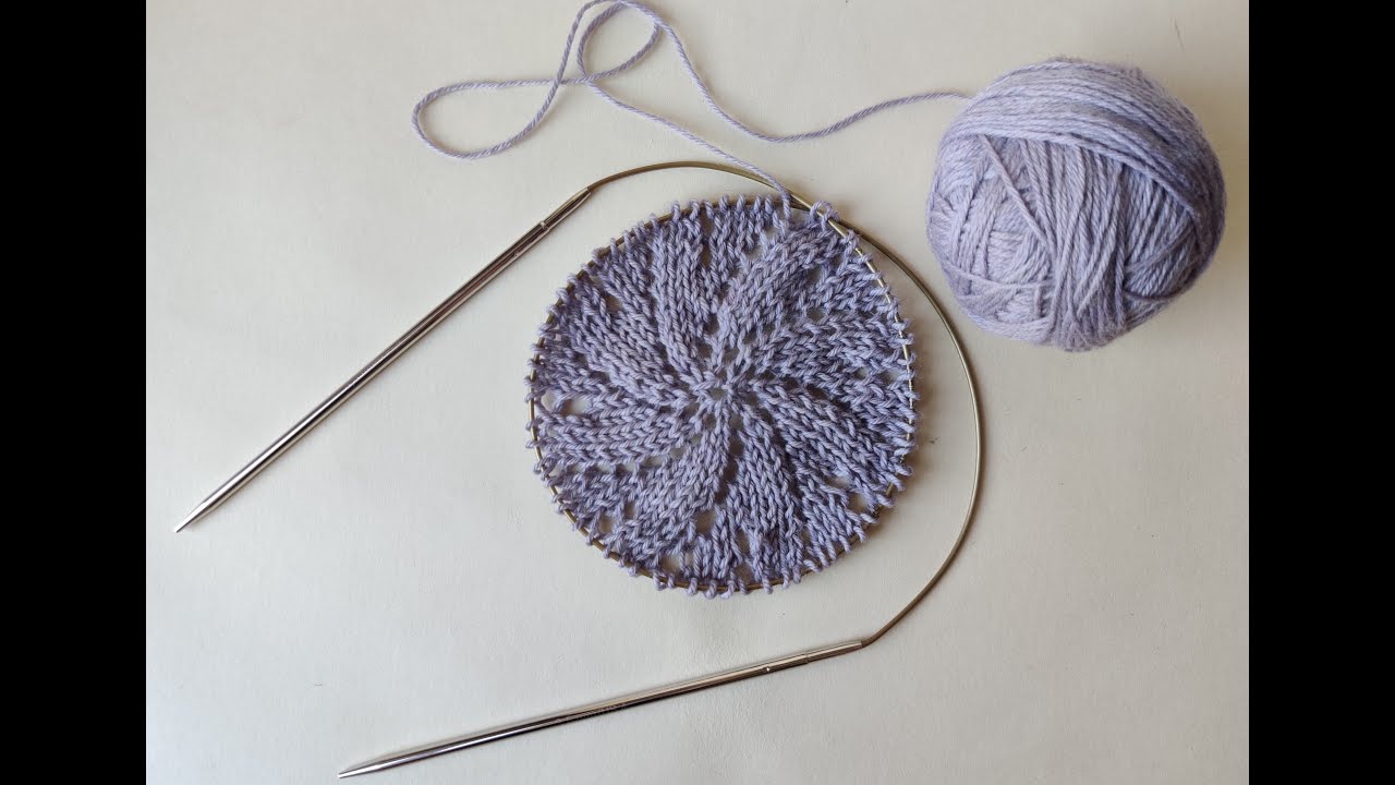 Vintage knitted Doily - 1