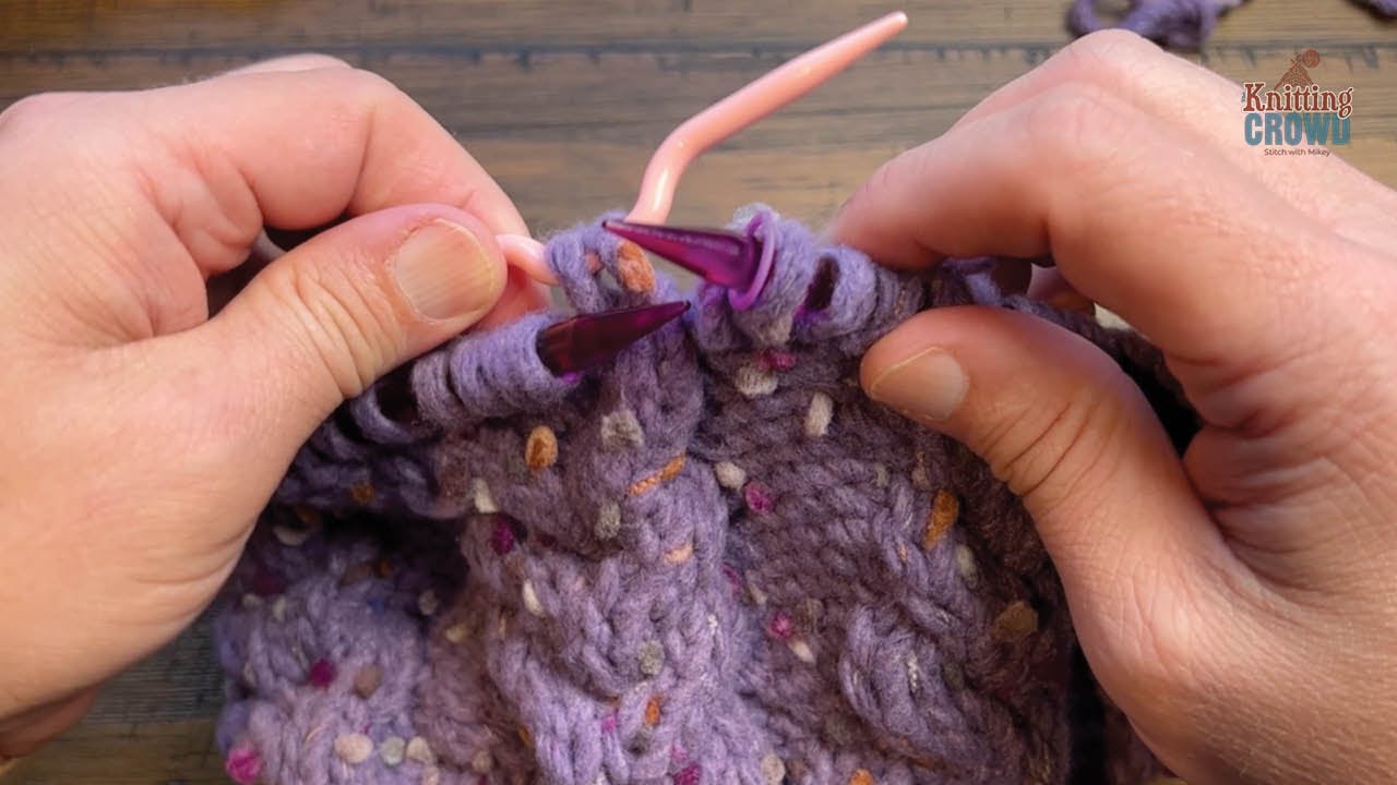How to Knit C3B - Crossing in Back