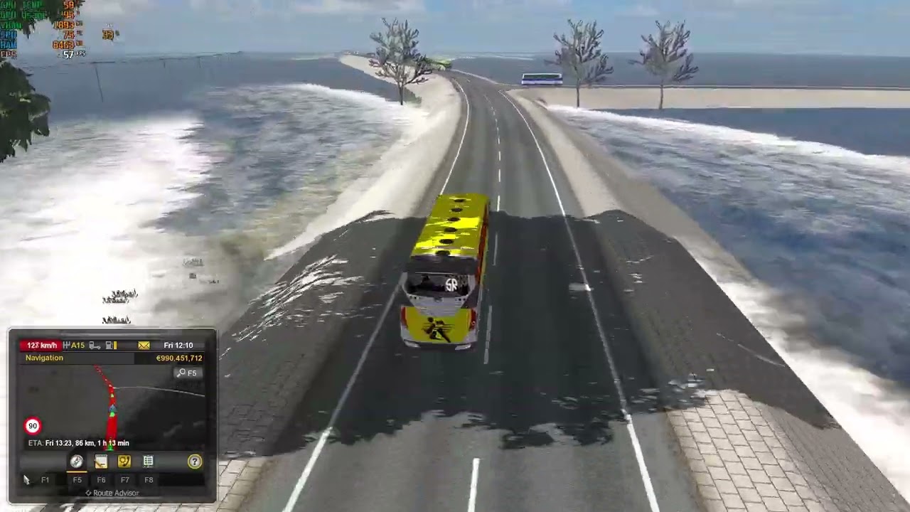Mathamoin Bus Driving ETS 2 GMT map V2 With RAELISTIC brutal graphics mod