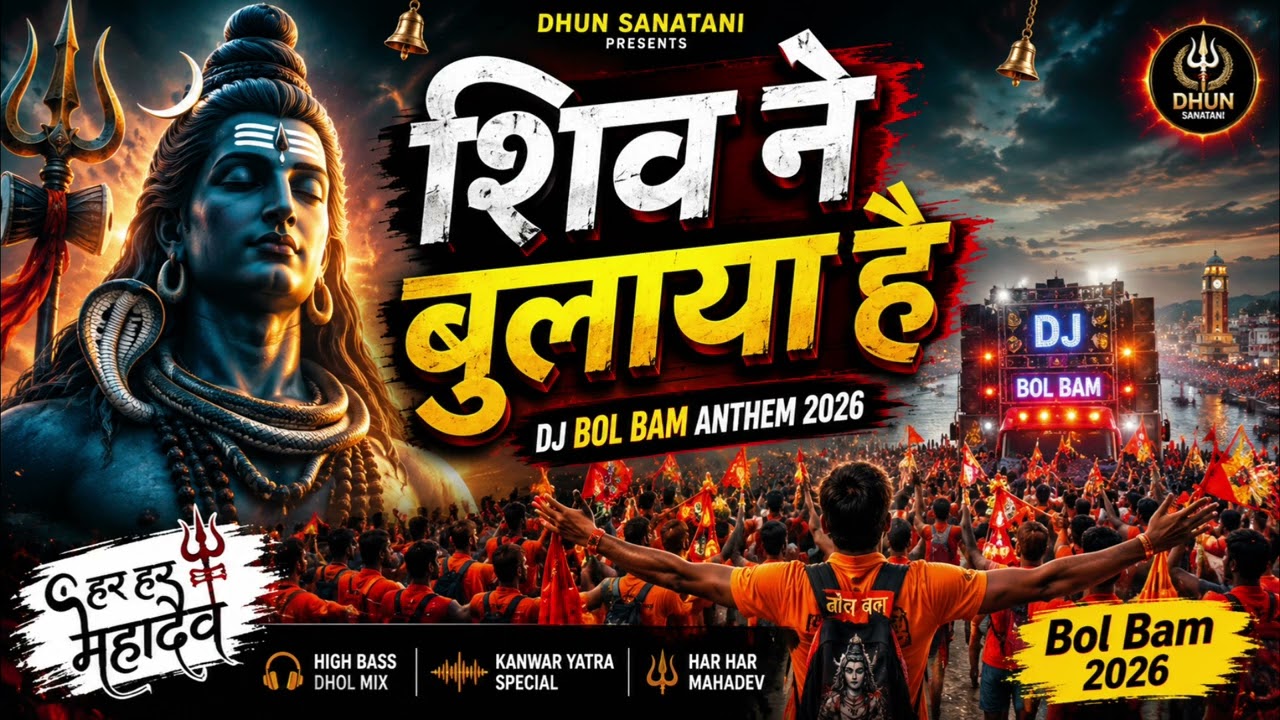 Shiv Ne Bulaya Hai 🔱 | DJ Bol Bam Song 2026 | Kanwar Yatra | Sawan Special
