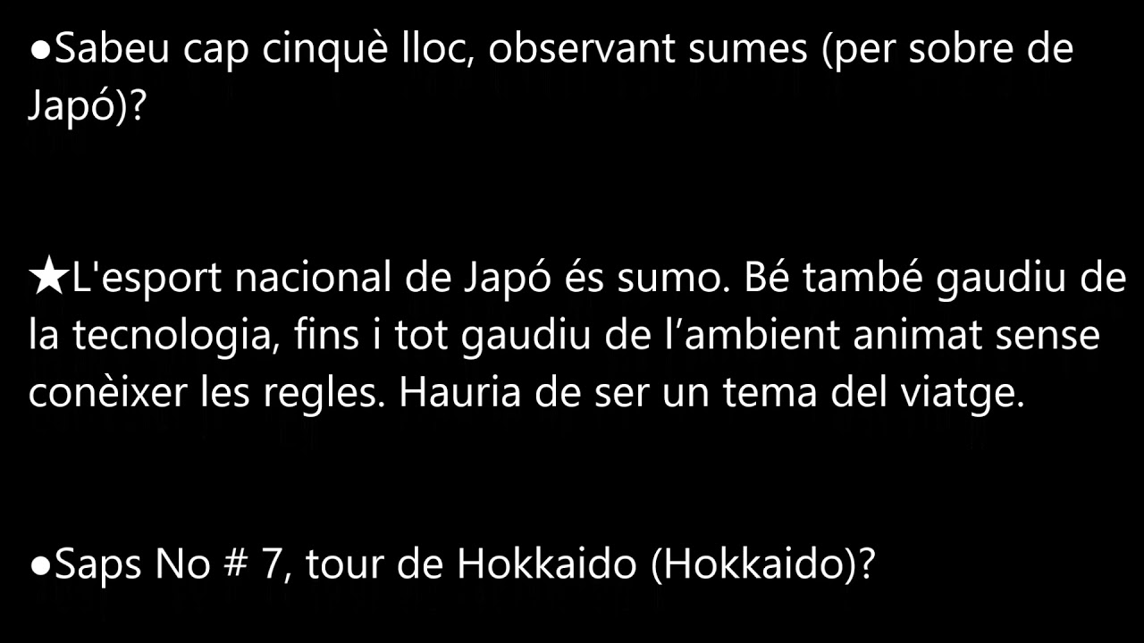 Catalan  NO5  menjars japonesos