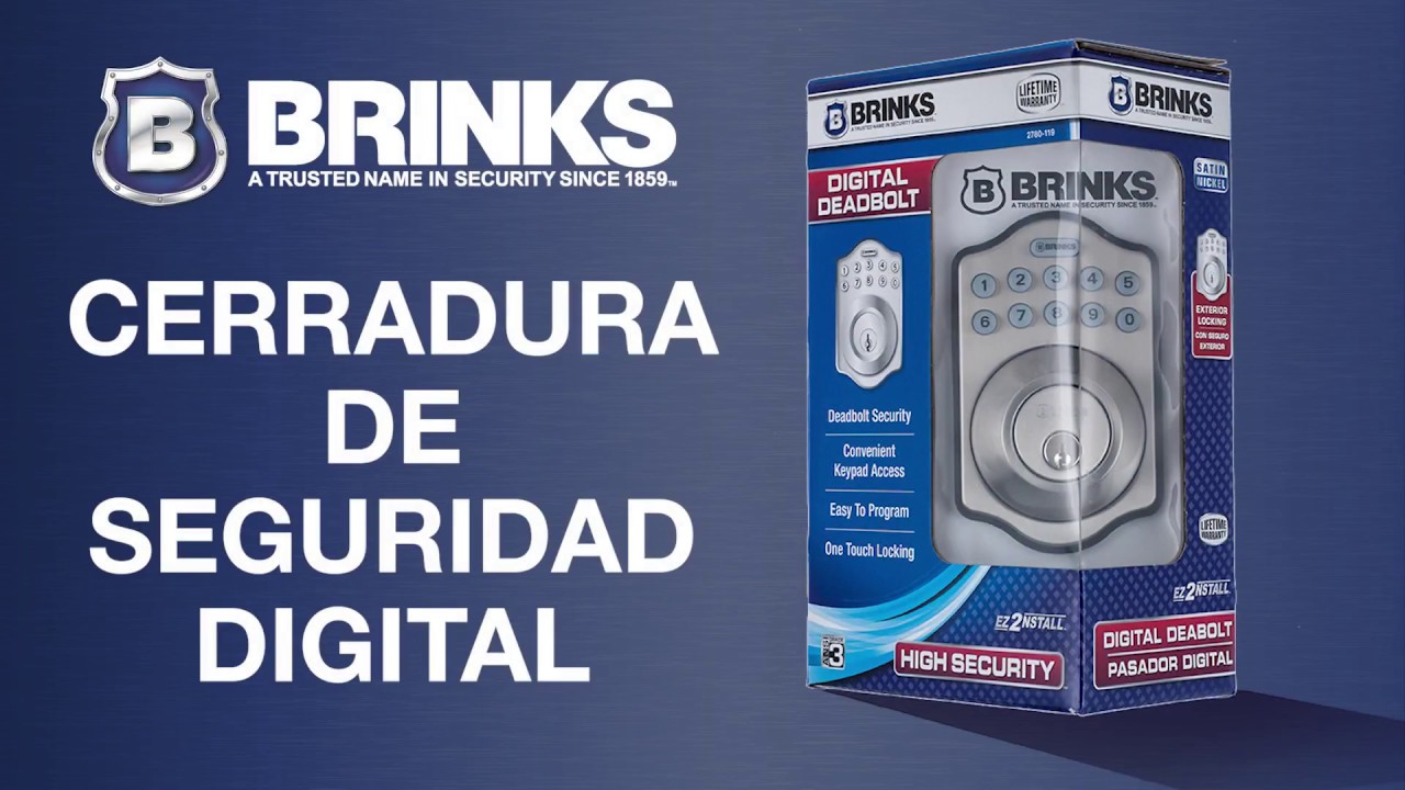 Brink's Blue Series Digital Deadbolt Installation - SPANISH VERSION